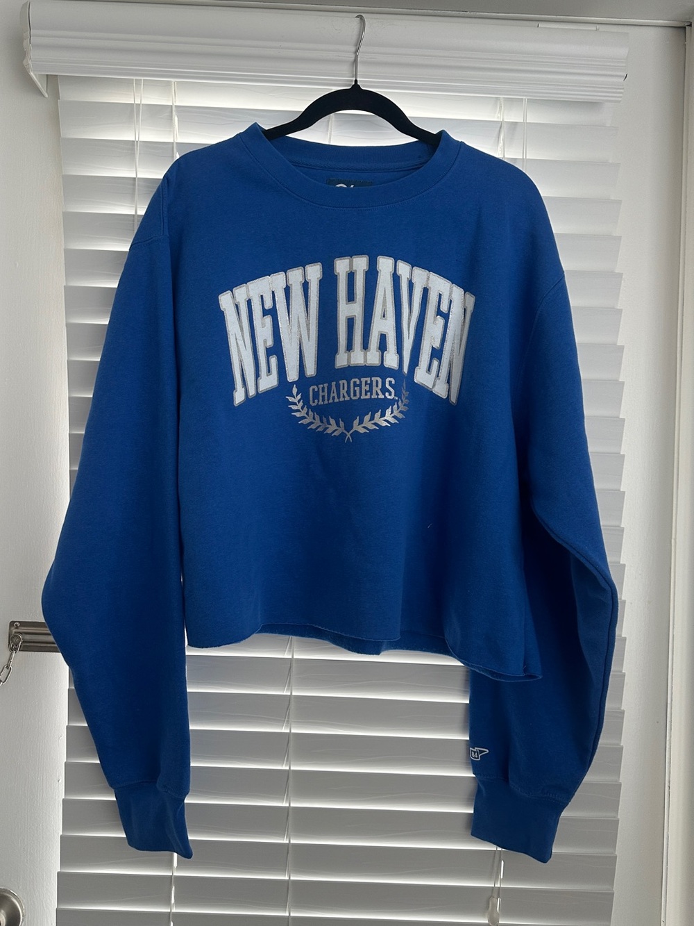 Blue 84 Royal Blue New Haven Chargers Crewneck Sweatshirt